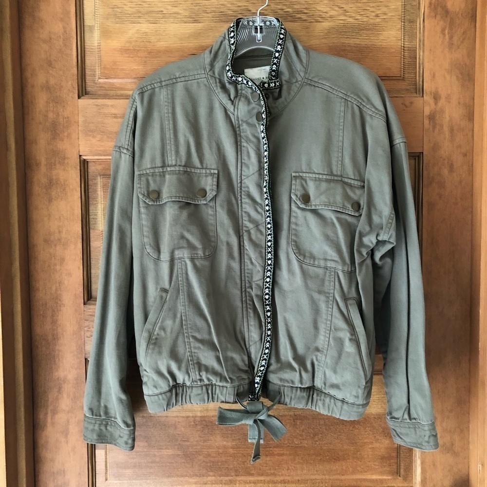 LUCKY BRAND / bomber jacket / woman’s/ olive green / Size M - Picture 4 of 11
